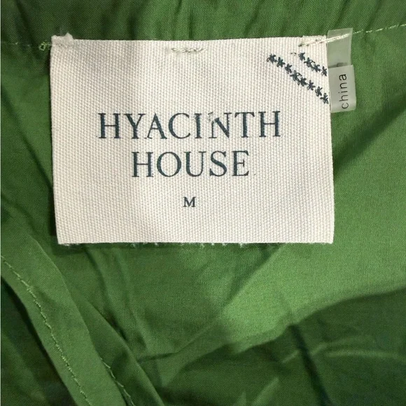 New Tuckernuck Hyacinth House Forest Green Ruffle Nadia Boise Top-Size Medium - Picture 5 of 10